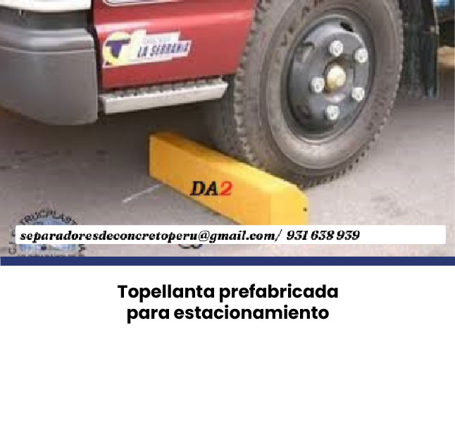 Imagen del producto Topellantas y huellas de concreto